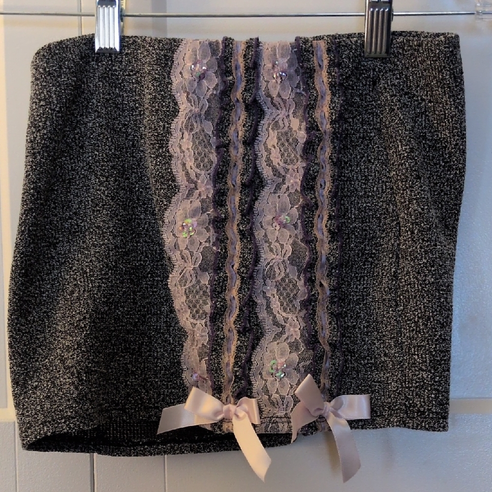Urban Outfitters Black and Gray Tube Top